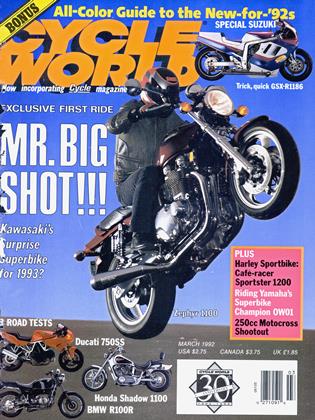 MARCH 1992 | Cycle World
