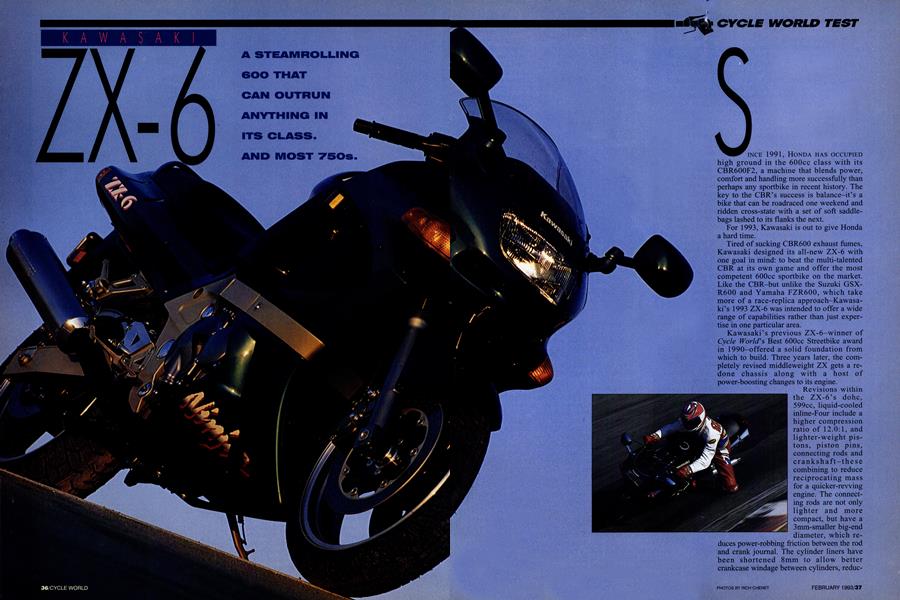 Kawasaki Zx-6 | Cycle World | FEBRUARY 1993