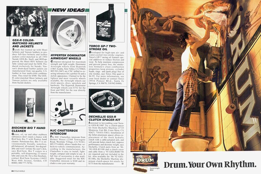 New Ideas | Cycle World | SEPTEMBER 1993