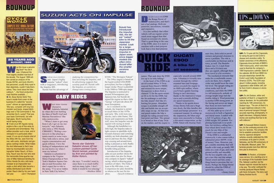 Suzuki Acts On Impulse