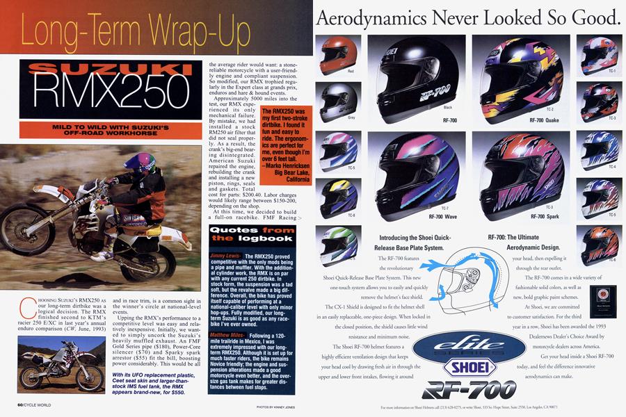 Suzuki Rmx250 | Cycle World | OCTOBER 1994
