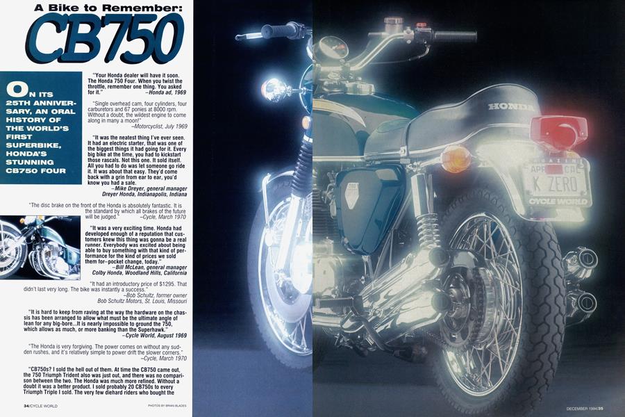 A Bike To Remember Cb750