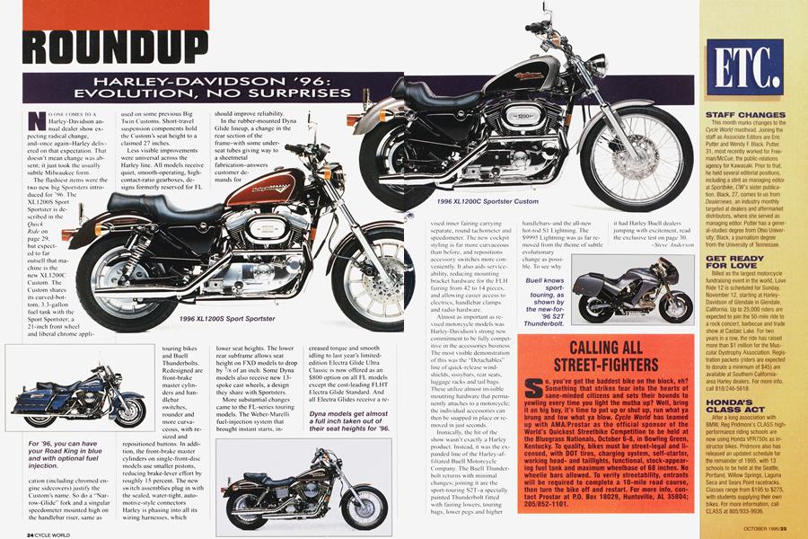 Harley-Davidson '96: Evolution, No Surprises | Cycle World | OCTOBER 1995