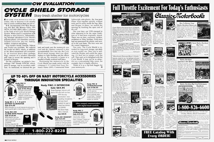 Cycle Shield Storage System