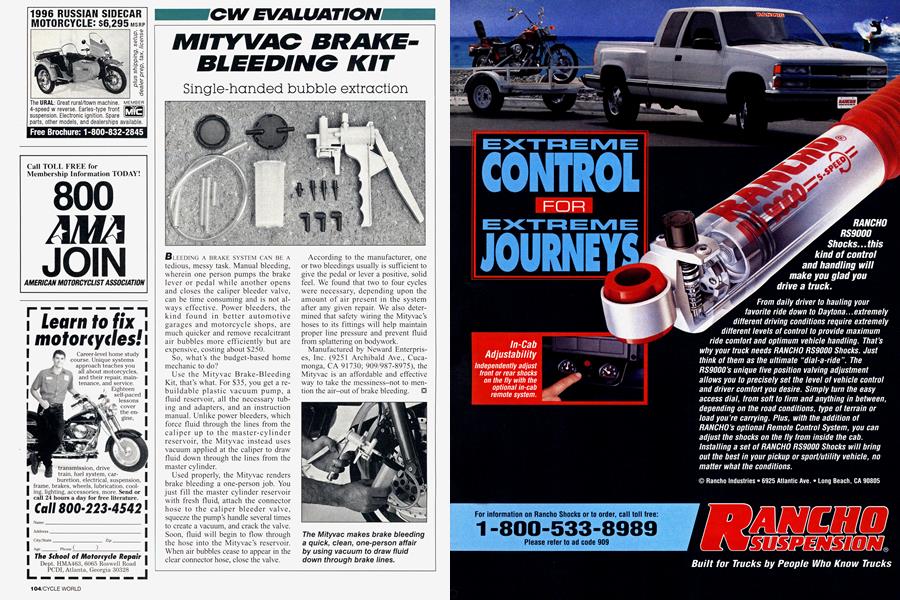 Mityvac Brake-Bleeding Kit