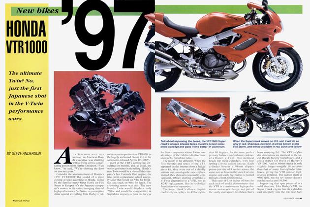 Honda Vtr1000 | Cycle World | DECEMBER 1996