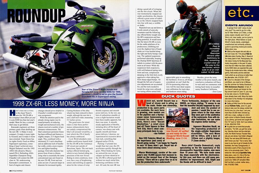 1998 Zx-6r: Less Money, More Ninja | Cycle World | MAY 1998
