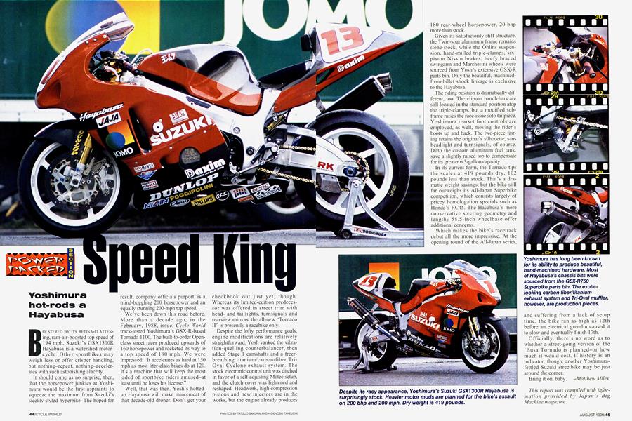 Speed King | Cycle World | AUGUST 1999