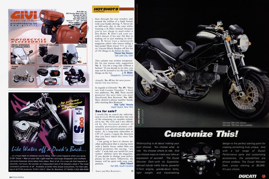 Ducati: Monster 900 | Cycle World | MAY 2000