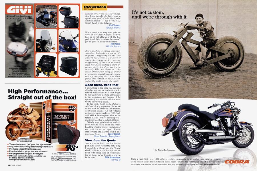 K&n Engineering, Inc. | Cycle World | AUGUST 2000