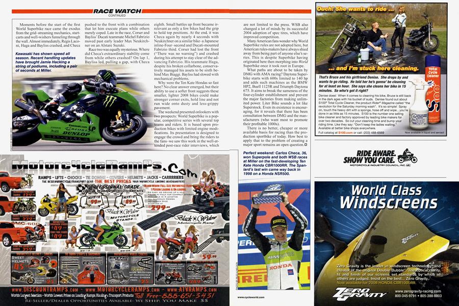 Zero Gravity: World Class Windscreens | Cycle World | SEPTEMBER 2008