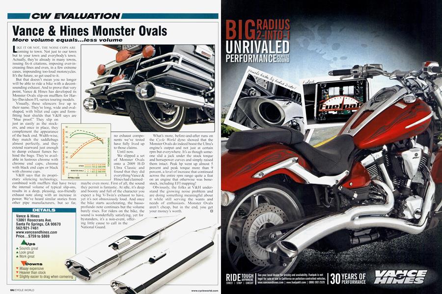 Vance & Hines Monster Ovals