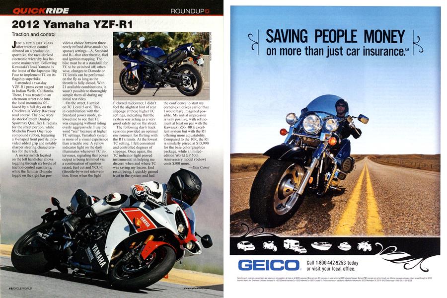 2012 Yamaha Yzf-R1
