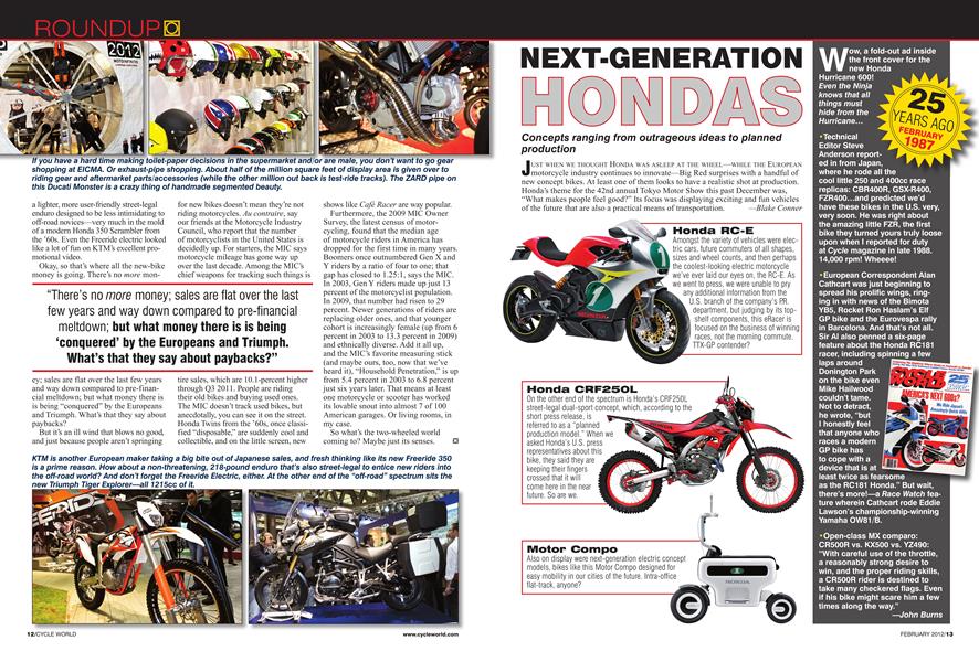 Next-Generation Hondas