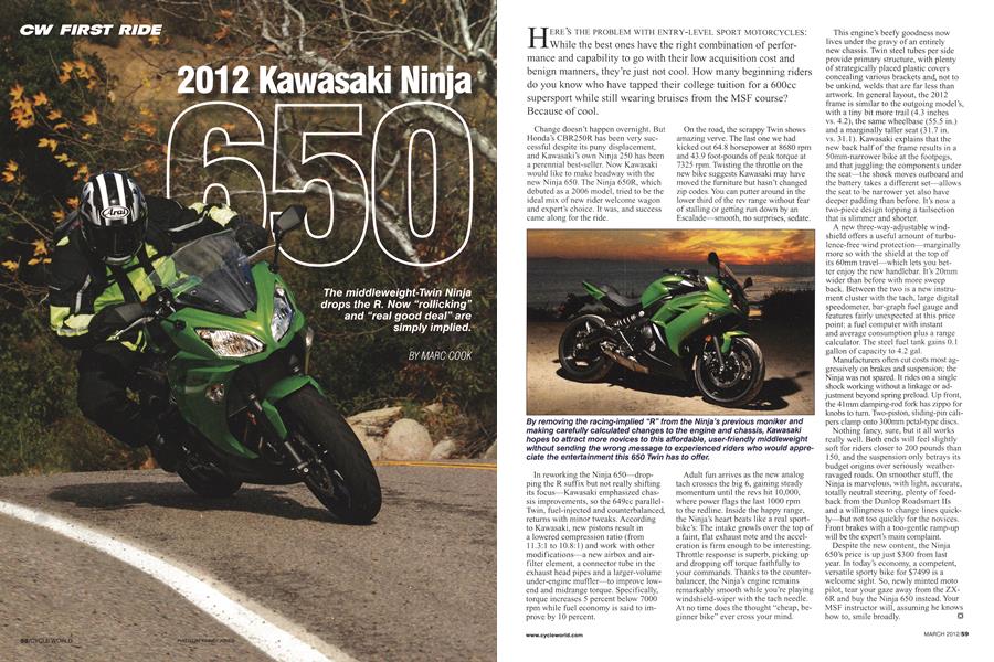 2012 Kawasaki Ninja 650
