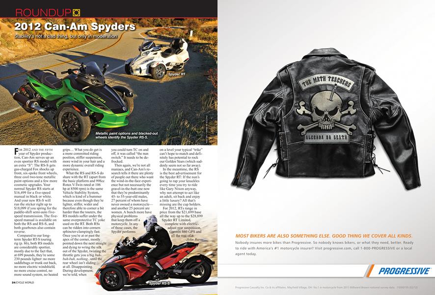 2012 Can-Am Spyders