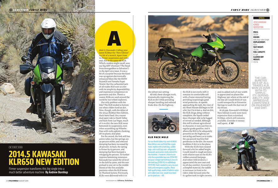 2014.5 Kawasaki Klr650 New Edition