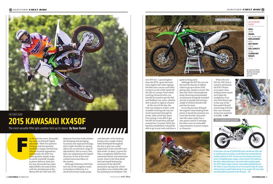 2015 Kawasaki Kx450f