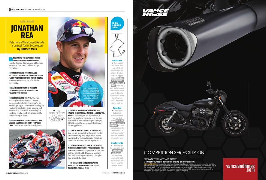 On the Record Jonathan Rea