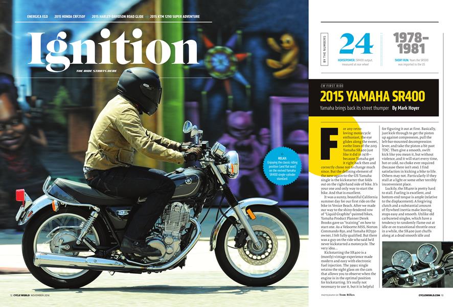 2015 Yamaha Sr400