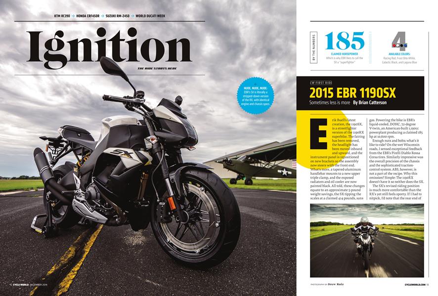 2015 Ebr 1190sx