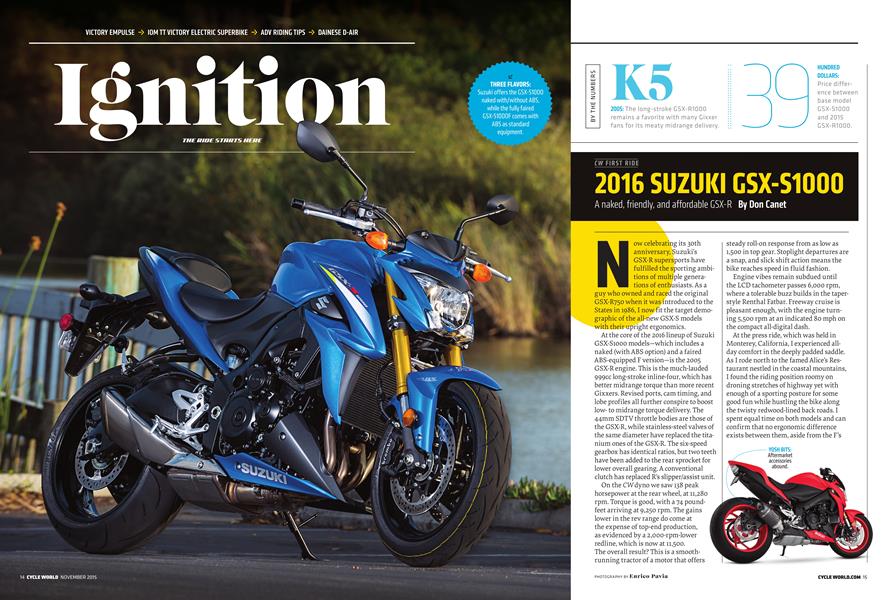 2016 Suzuki Gsx-S1000