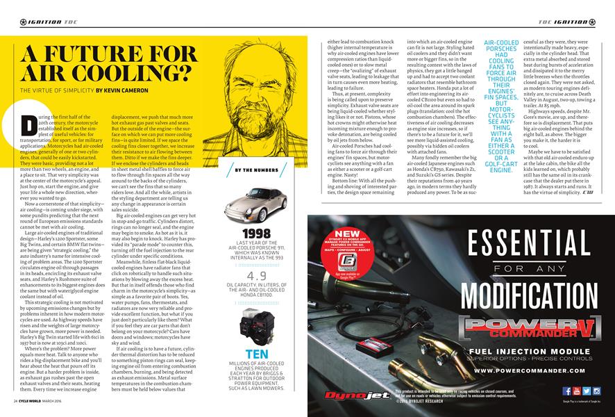 A Future For Air Cooling? | Cycle World | MARCH 2016