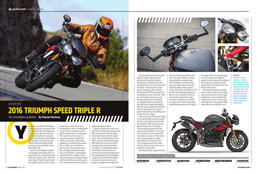 2016 Triumph Speed Triple R