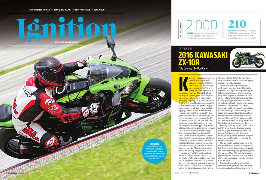 2016 Kawasaki Zx-10r