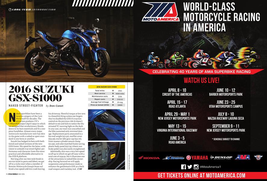 2016 Suzuki Gsx-S1000