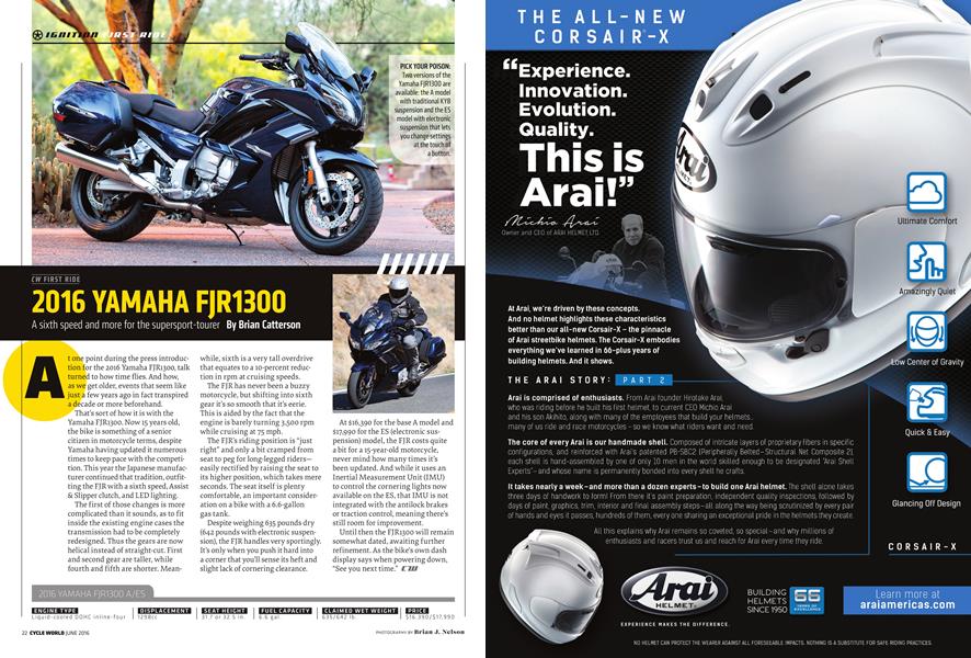 2016 Yamaha Fjr1300