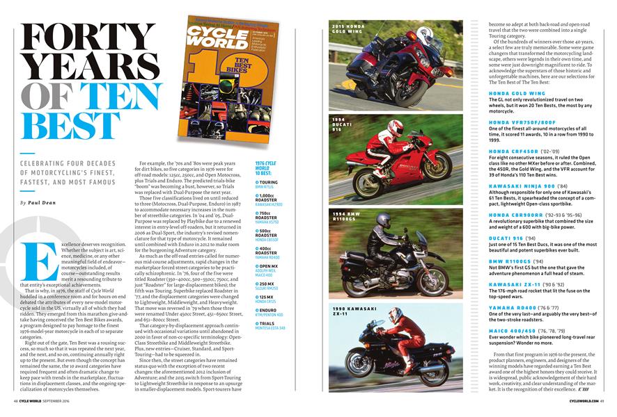 Forty Years of Ten Best