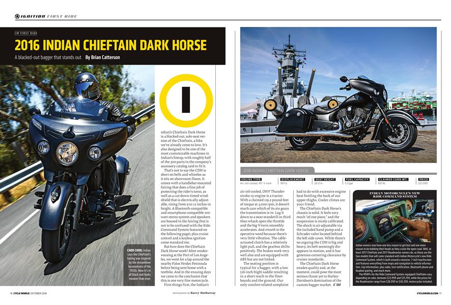 2016 Indian Chieftain Dark Horse