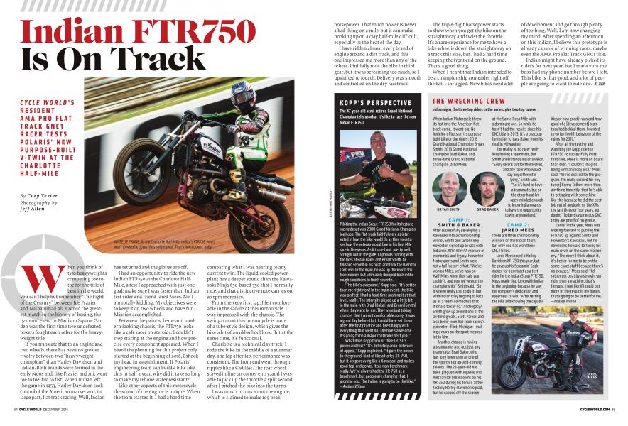 Indian Ftr750 Is On Track