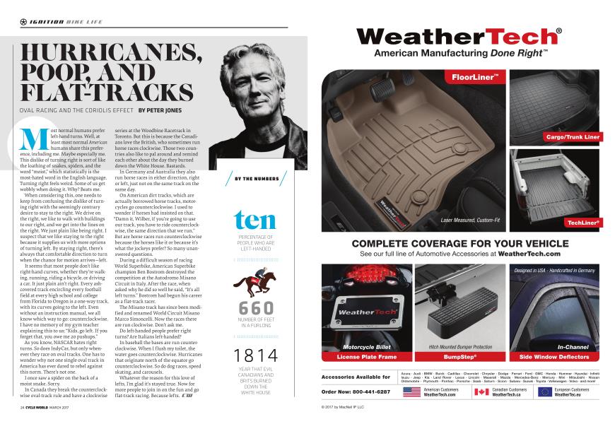 Hurricanes, Poop, And Flat-Tracks