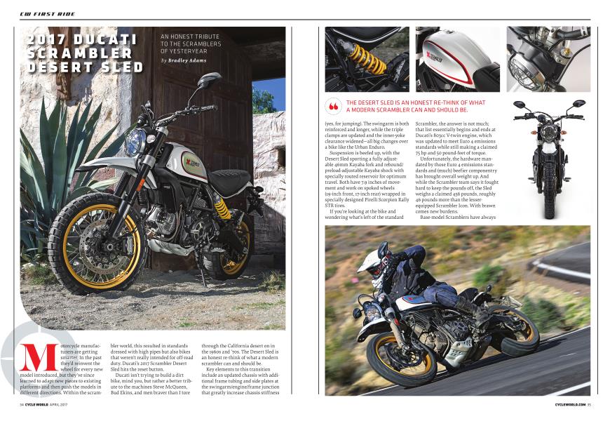 2017 Ducati Scrambler Desert Sled