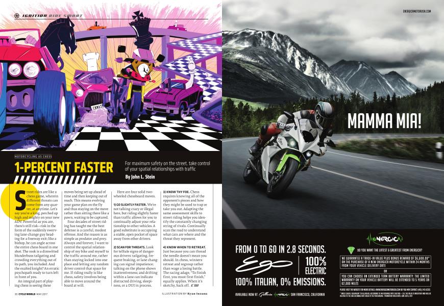Motorcycling As Chess 1-Percent Faster