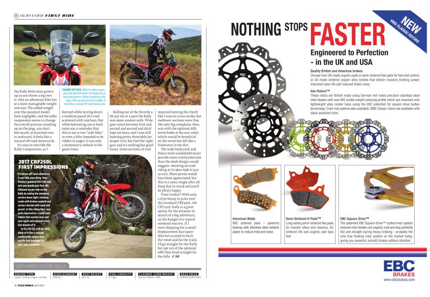 2017 Crf250l First Impressions