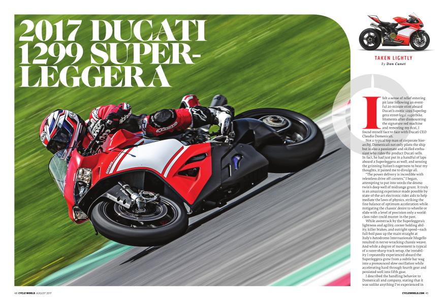 2017 Ducati 1299 Super-Leggera