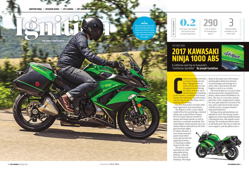 Cw First Ride 2017 Kawasaki Ninja 1000 Abs