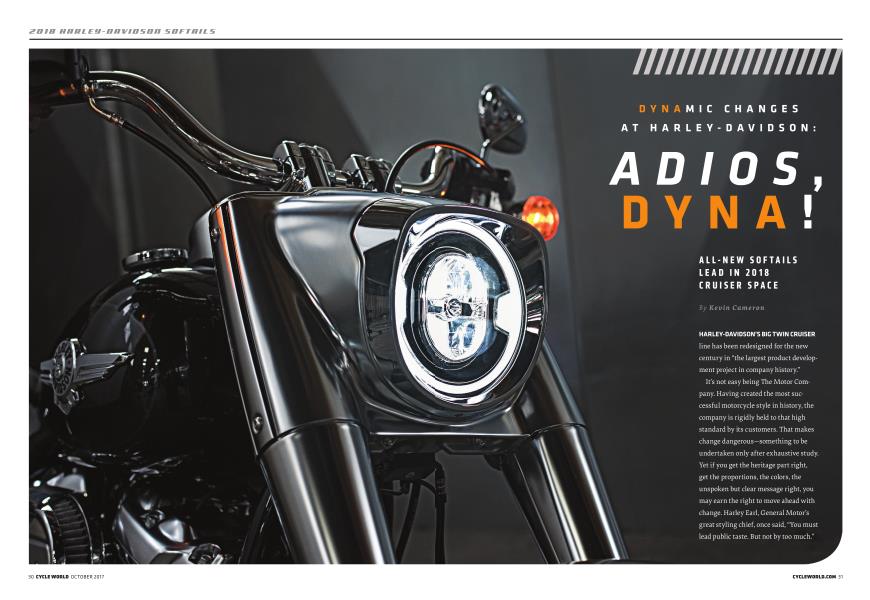 Dynamic Changes At Harley-Davidson: Adios, Dyna!
