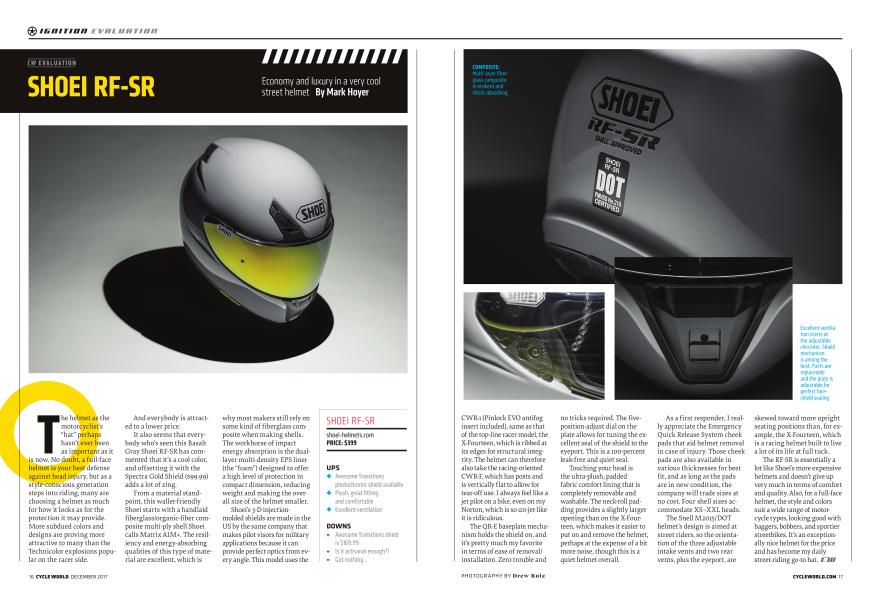 Cw Evaluation Shoei Rf-Sr